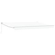 vidaXL Manuell Utdragbar Markis Vit 4 x 2 m