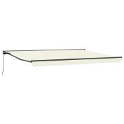 vidaXL Manuell Utdragbar Markis Kräm 4,5 × 3,5 m
