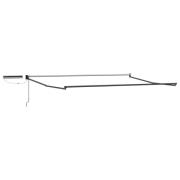 vidaXL Elektrisk utdragbar markisram Antracit Stål