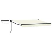 vidaXL Elektrisk Retraktabel Markis Kräm 3,5 x 2 m