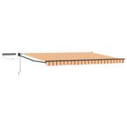 vidaXL Elektrisk Retraktabel Markis Flerfärgsdesign 4,5 × 3 m