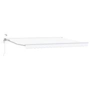 vidaXL Elektrisk Retraktabel Markis Vit 4,5 × 3 m