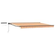 vidaXL Elektrisk Retraktabel Markis Gul och Orange 4 × 3,5 m