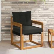 vidaXL 2 Stycke Utomhussoffa Massivt Akaciaträ Naturfärg