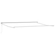 vidaXL Elektrisk utdragbar markisram Vit 4 x 2 m Aluminium