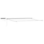 vidaXL Elektrisk utdragbar markisram Vit 4 × 3 m Stål