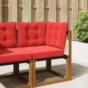 vidaXL Utomhus Soffa Kudde 3 pcs Röd Polyester