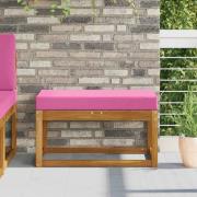 vidaXL Sittkudde Rosa 80 x 40 x 8 cm 100% Polyester