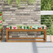 vidaXL Utomhus sitskudde färgstark 111,5 x 40 x 8 cm 100% Polyester