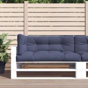 vidaXL Palldynor 3 st marinblå tyg