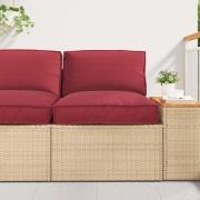 vidaXL Pallkuddset 2 pcs Beige Oxford Tyg