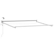 vidaXL Elektrisk utdragbar markisram Vit 3 x 2 m Aluminium