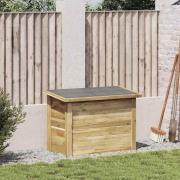vidaXL Förvaringslåda med lagring Naturfärg 80 x 44,5 x 57,5 cm