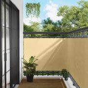 vidaXL Balkong Skärm Sand 110 x 500 cm Oxford Tyg