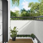 vidaXL Balkong Skärm Vit 100 x 500 cm Oxford Tyg