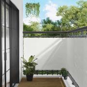 vidaXL Balkong Skärm Vit 110 x 1000 cm Oxford Tyg