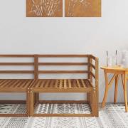 vidaXL Utehörnsoffa Naturfärg 83 x 83 x 73 cm