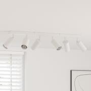 vidaXL Takspotlight med strålkastare Vit 73 x 6 x 16 cm Metall