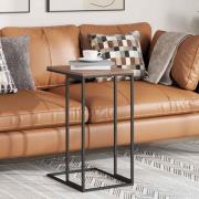 vidaXL Sidobord svart 40x30x59 cm konstruerat trä