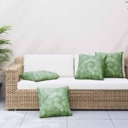 vidaXL Spridda Kuddar Löv 4 pcs Bladmönster 50 x 50 cm Polyester Tyg