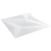 vidaXL Väggpaneler Stjärna 12 pcs Vit Star 50 x 50 cm XPS Skum