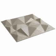 vidaXL Väggpaneler 12 pcs Diamond Betong 50 x 50 cm XPS Skum