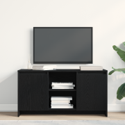 vidaXL TV-skåp Svart Ek 102 x 37,5 x 52,5 cm Konstruerat trä