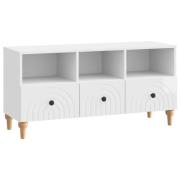 vidaXL TV-skåp Högblank Vit 102 x 34,5 x 50 cm Konstruerat trä