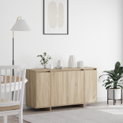 vidaXL Sideboard Sonoma-ek 135 x 41 x 75 cm Konstruerat trä