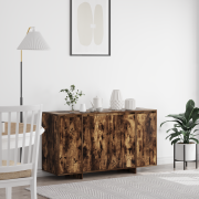vidaXL Sideboard Rökt ek 135 x 41 x 75 cm Konstruerat trä