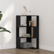 vidaXL Bokhylla Svart Ek 50 x 50 x 102 cm