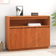 vidaXL Sideboard Vaxbrun 104,5 x 34 x 80 cm Massiv furu