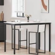 vidaXL Barbord Vit 150 x 80 x 105 cm Massiv furu