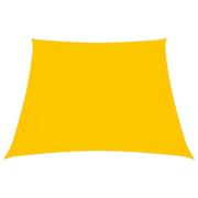 vidaXL Solsegel oxfordtyg trapets 2/4x3 m gul