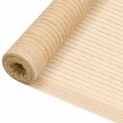 vidaXL Insynsskyddsnät beige 3,6x50 m HDPE 75 g/m²