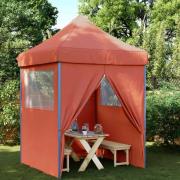 vidaXL Partytält Terracotta 200 x 200 x 306 cm Oxford Tyg