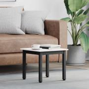 vidaXL Kaffeebord Vit 40 x 40 x 36 cm Massiv furu