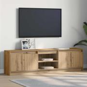vidaXL TV Enheter 2 pcs Brun 180 x 34 x 50 cm Konstruerat trä