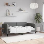 vidaXL Dagbädd mörkgrå 100x190 cm tyg