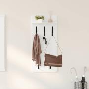 vidaXL Väggmonterad Klädhängare Vit 40 x 10 x 90 cm Konstruerat trä