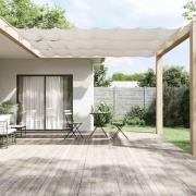 vidaXL Markis vertikal vit 140x600 cm oxfordtyg