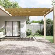 vidaXL Markis vertikal beige 140x800 cm oxfordtyg