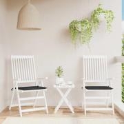 vidaXL Stolsdynor 2 st svart 40x40x4 cm oxfordtyg