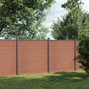 vidaXL Staketpanel brun 353x186 cm WPC