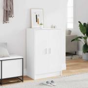 vidaXL Skoskåp vit 60x35x92 cm konstruerat trä