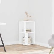 vidaXL Hörnskåp vit 33x33x67 cm konstruerat trä