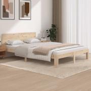 vidaXL Sängram massiv furu 140x200 cm