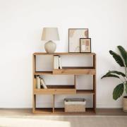 vidaXL Bokhylla/Rumsavdelare artisan ek 100x33x94,5 cm