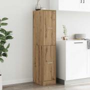 vidaXL Apoteksskåp konstlädd ek 30x41x144,5 cm konstruerat trä