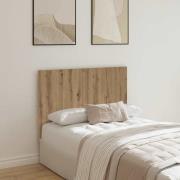 vidaXL Sänggavel artisan ek 120x1,5x80 cm konstruerat trä
